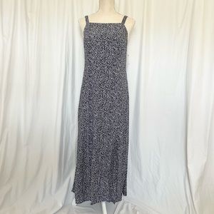 NWT Old Navy Sleeveless Maxi Shift Navy Floral Dress Medium